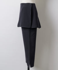 【GIUNON】layerd frill capri pants / レイヤードフリルカプリパンツ
