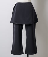 【GIUNON】layerd frill capri pants / レイヤードフリルカプリパンツ
