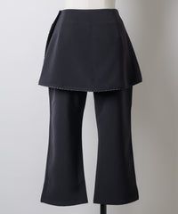 【GIUNON】layerd frill capri pants / レイヤードフリルカプリパンツ