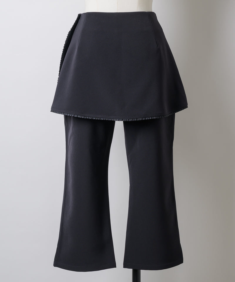 GIUNON レイヤードフリルカプリパンツ GIUNON】layerd frill capri pants / レイヤードフリルカプリパンツ