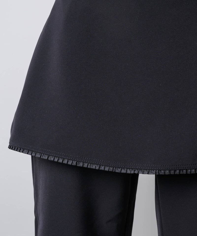 GIUNON】layerd frill capri pants / レイヤードフリルカプリパンツ