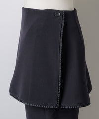 【GIUNON】layerd frill capri pants / レイヤードフリルカプリパンツ