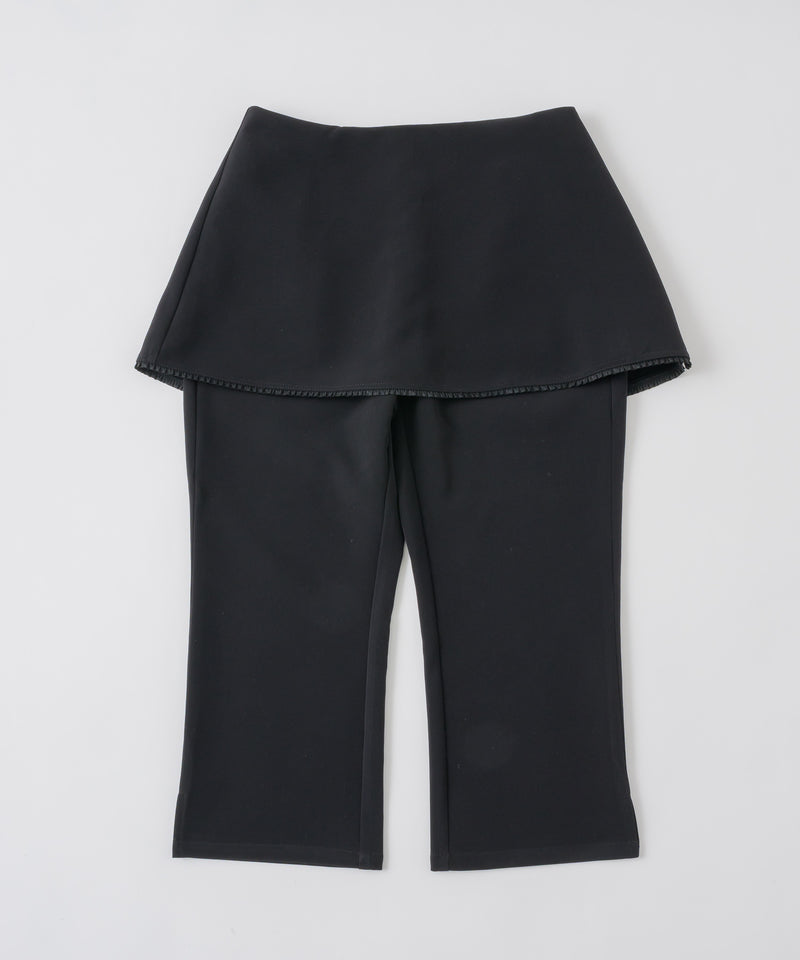 GIUNON】layerd frill capri pants / レイヤードフリルカプリパンツ