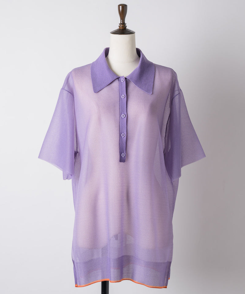 【予約10%OFF】シアーポロシャツ