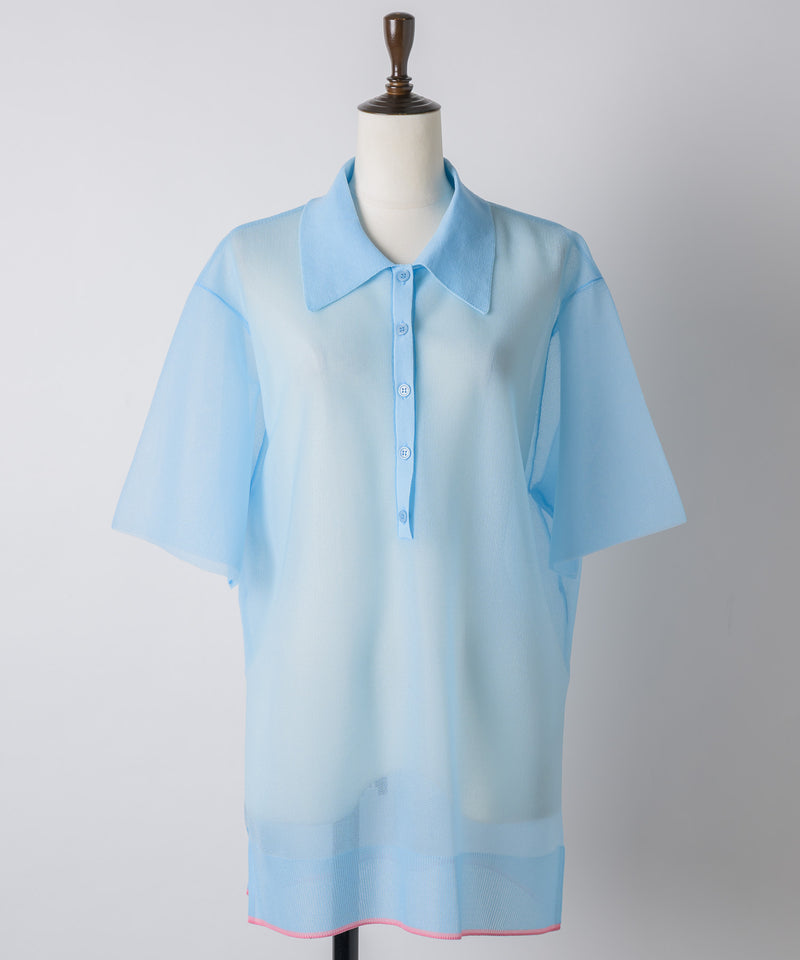 【予約10%OFF】シアーポロシャツ