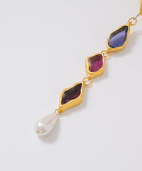 【予約10%OFF】Vintage調オリジナルカラーパーツイヤリング