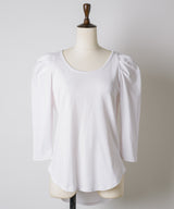 ギャザーパフショートスリーブカットソー