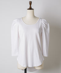 ギャザーパフショートスリーブカットソー