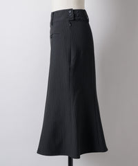 【GIUNON】midi pocket stripe skirt / ミディポケットストライプスカート