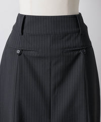 【GIUNON】midi pocket stripe skirt / ミディポケットストライプスカート