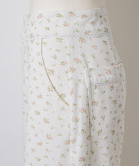 【GIUNON】side belt flower pants / サイドベルトフラワーパンツ