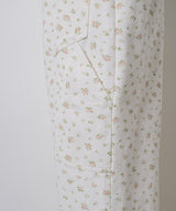 【GIUNON】side belt flower pants / サイドベルトフラワーパンツ