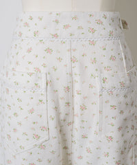 【GIUNON】side belt flower pants / サイドベルトフラワーパンツ