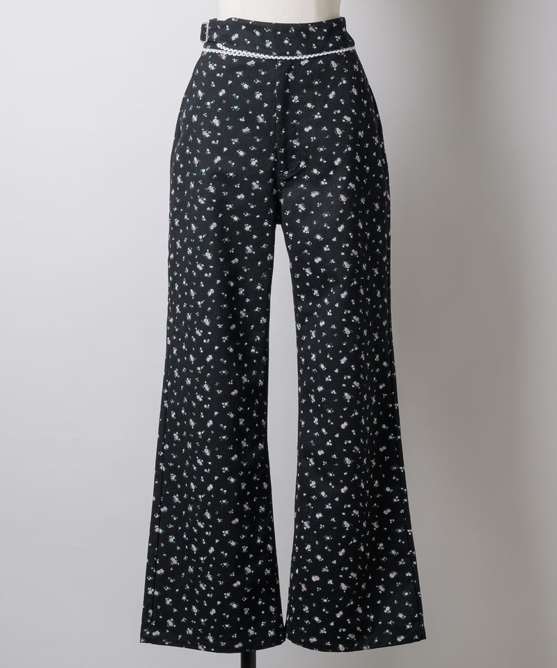 GIUNON サイドベルトフラワーパンツ GIUNON】side belt flower pants / サイドベルトフラワーパンツ – LA