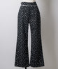 【GIUNON】side belt flower pants / サイドベルトフラワーパンツ