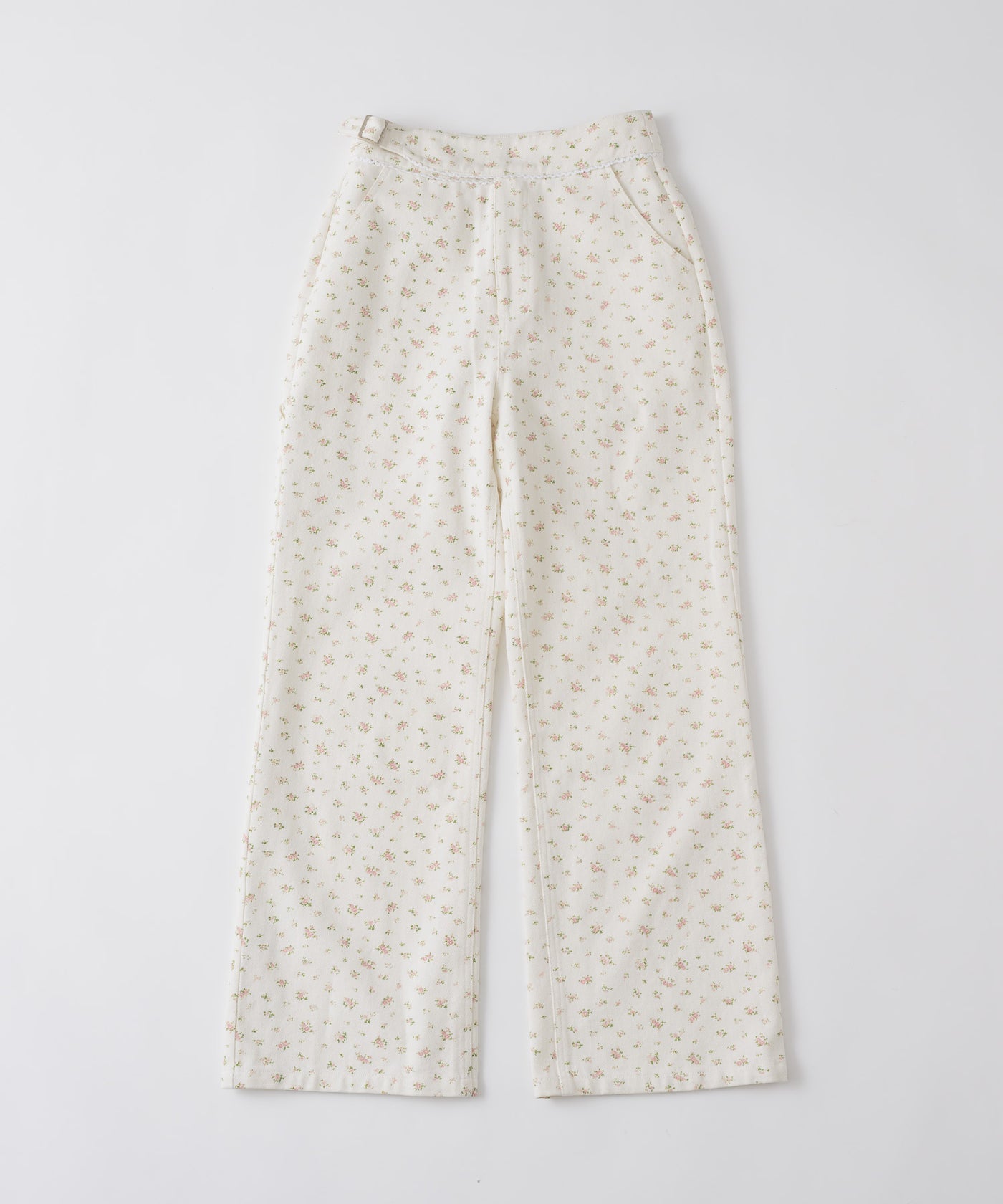giunon サイドベルトフラワーパンツ GIUNON】side belt flower pants / サイドベルトフラワーパンツ – LA