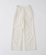 【GIUNON】side belt flower pants / サイドベルトフラワーパンツ
