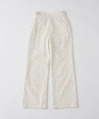 【GIUNON】side belt flower pants / サイドベルトフラワーパンツ