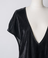 【予約開始待ち】2wayシアーベロアアシンメトリーTOPS