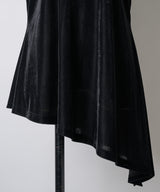 【予約開始待ち】2wayシアーベロアアシンメトリーTOPS