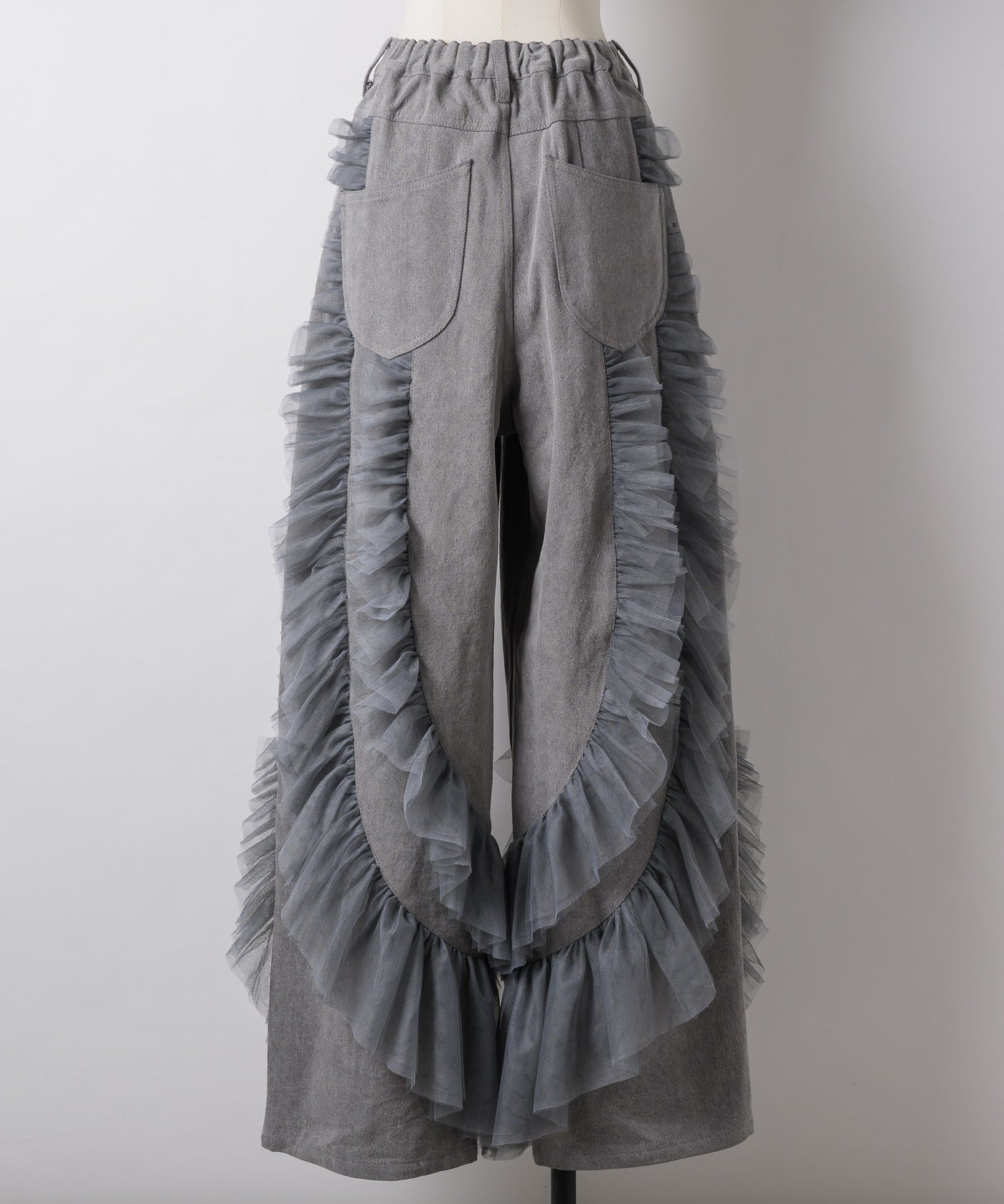 LA BELLE ETUDE デニム×ギャザーチュールパンツ 一部カラー予約】デニム×ギャザーチュールパンツ – LA BELLE