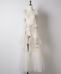 【再入荷予約】【REVIVAL】【J1U by LA BELLE ETUDE】シースルーボリュームチュールデザインジレ