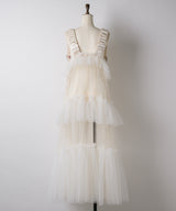 【再入荷予約】【REVIVAL】【J1U by LA BELLE ETUDE】シースルーボリュームチュールデザインジレ