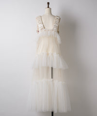 【再入荷予約】【REVIVAL】【J1U by LA BELLE ETUDE】シースルーボリュームチュールデザインジレ