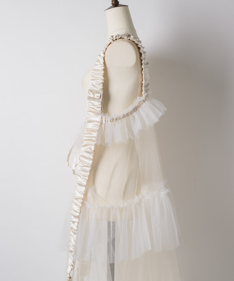 【再入荷予約】【REVIVAL】【J1U by LA BELLE ETUDE】シースルーボリュームチュールデザインジレ