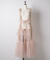 【再入荷予約】【REVIVAL】【J1U by LA BELLE ETUDE】シースルーボリュームチュールデザインジレ