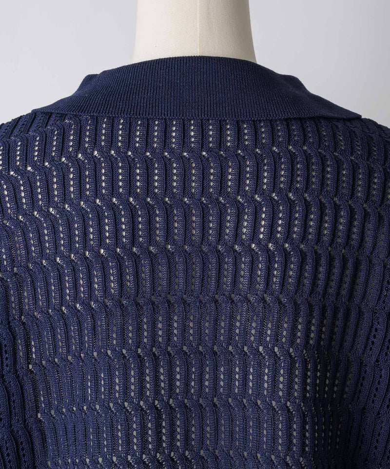 【LOB】ロブスター刺繍半袖ニット