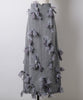 【予約開始待ち】【J1U by LA BELLE ETUDE】many ribbon denim skirt