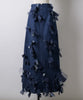 【予約開始待ち】【J1U by LA BELLE ETUDE】many ribbon denim skirt