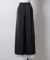 【予約】深スリットコンシール×レースデザインワイドパンツ