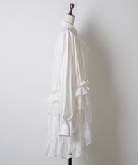 【予約10%OFF】【J1U by LA BELLE ETUDE】レトロレースアシメデザインシャツ
