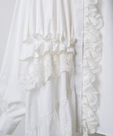 【予約10%OFF】【J1U by LA BELLE ETUDE】レトロレースアシメデザインシャツ