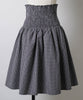 【GIUNON】shirring midi check skirt / シャーリングミディチェックスカート