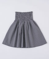 【GIUNON】shirring midi check skirt / シャーリングミディチェックスカート