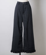 【GIUNON】hem frill wide pants / ヘムフリルワイドパンツ
