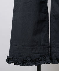 【GIUNON】hem frill wide pants / ヘムフリルワイドパンツ