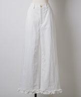 【GIUNON】hem frill wide pants / ヘムフリルワイドパンツ