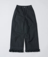【GIUNON】hem frill wide pants / ヘムフリルワイドパンツ