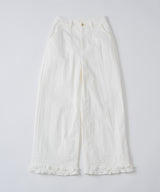 【GIUNON】hem frill wide pants / ヘムフリルワイドパンツ