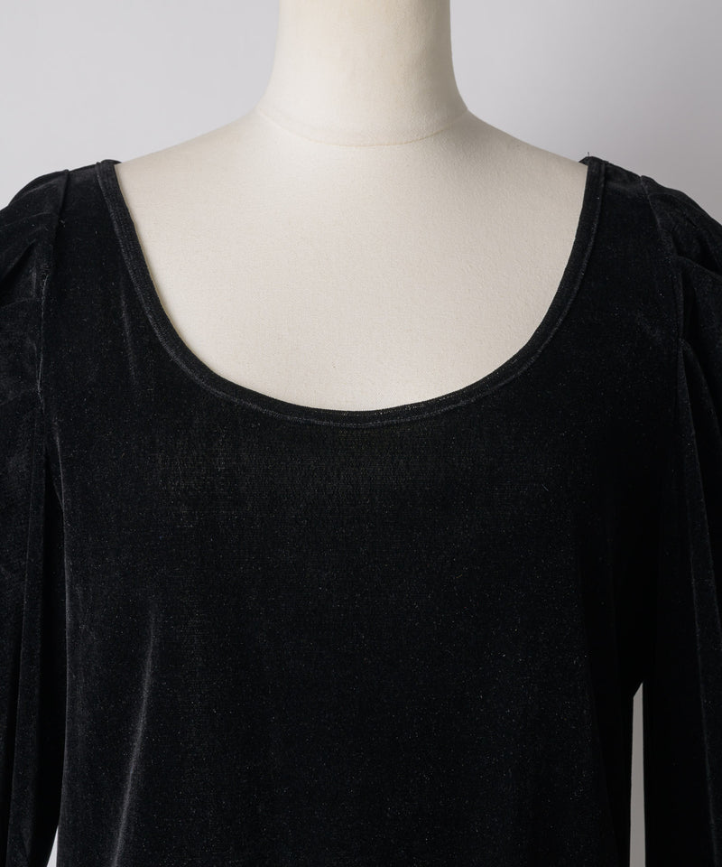 【予約】シアーベロアパフギャザーTOPS