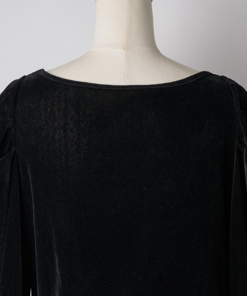 【予約】シアーベロアパフギャザーTOPS