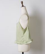 【GIUNON】satin lace frill camisole / サテンレースフリルキャミソール