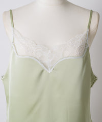 【GIUNON】satin lace frill camisole / サテンレースフリルキャミソール