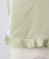 【GIUNON】satin lace frill camisole / サテンレースフリルキャミソール