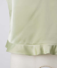 【GIUNON】satin lace frill camisole / サテンレースフリルキャミソール