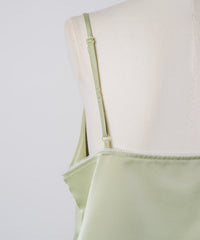 【GIUNON】satin lace frill camisole / サテンレースフリルキャミソール